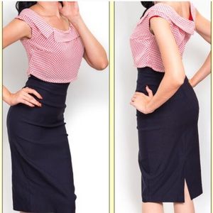 Form fitting rockabilly dress